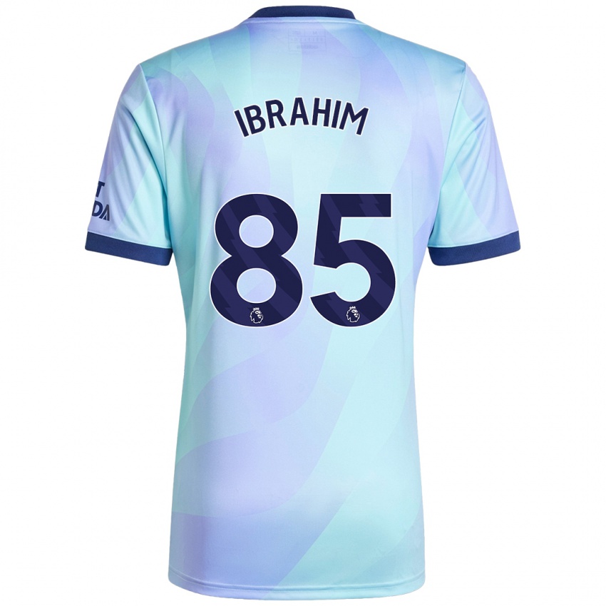 Kinder Ife Ibrahim #85 Aquamarin Ausweichtrikot Trikot 2024/25 T-Shirt Österreich