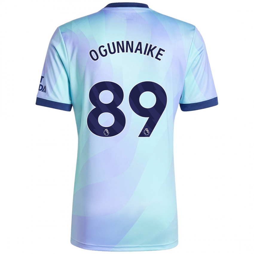 Kinder Josh Ogunnaike #89 Aquamarin Ausweichtrikot Trikot 2024/25 T-Shirt Österreich