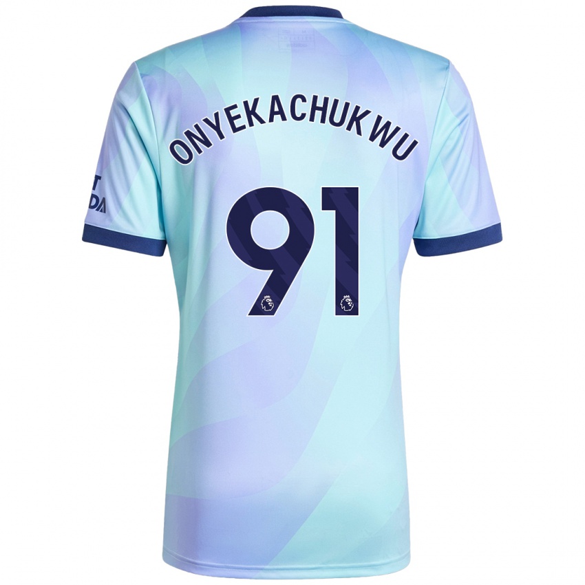 Kinder Samuel Onyekachukwu #91 Aquamarin Ausweichtrikot Trikot 2024/25 T-Shirt Österreich