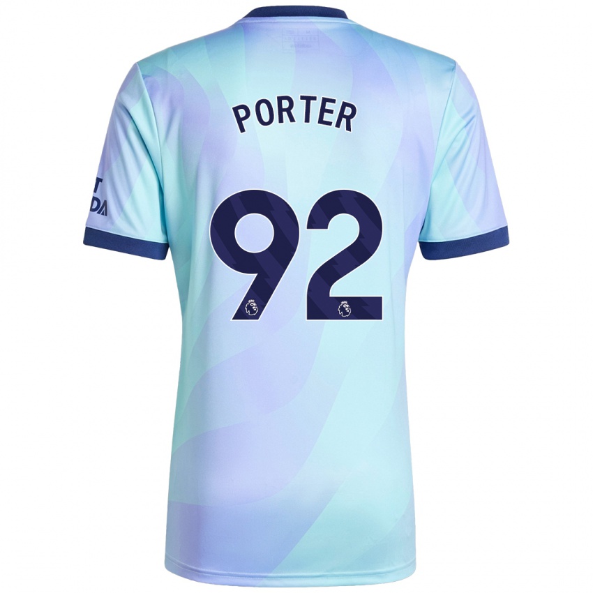 Kinder Jack Porter #92 Aquamarin Ausweichtrikot Trikot 2024/25 T-Shirt Österreich