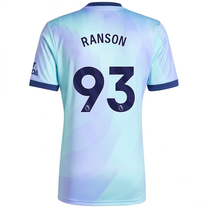 Kinder Khari Ranson #93 Aquamarin Ausweichtrikot Trikot 2024/25 T-Shirt Österreich