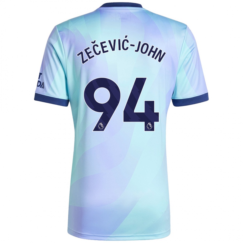 Kinder Louis Zečević-John #94 Aquamarin Ausweichtrikot Trikot 2024/25 T-Shirt Österreich