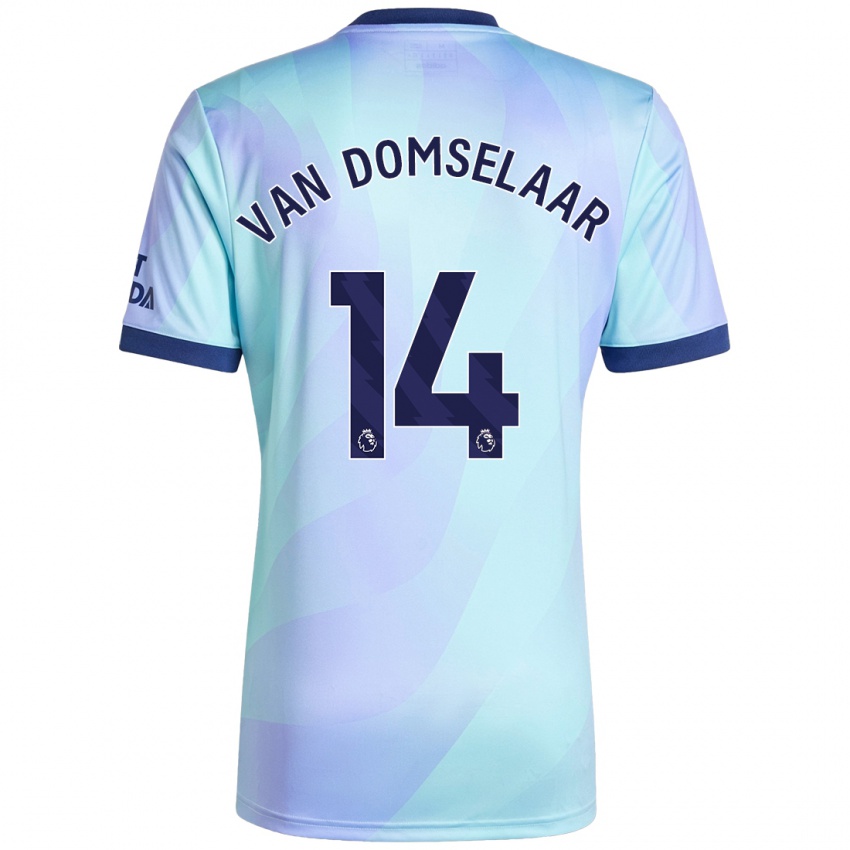 Kinder Daphne Van Domselaar #14 Aquamarin Ausweichtrikot Trikot 2024/25 T-Shirt Österreich