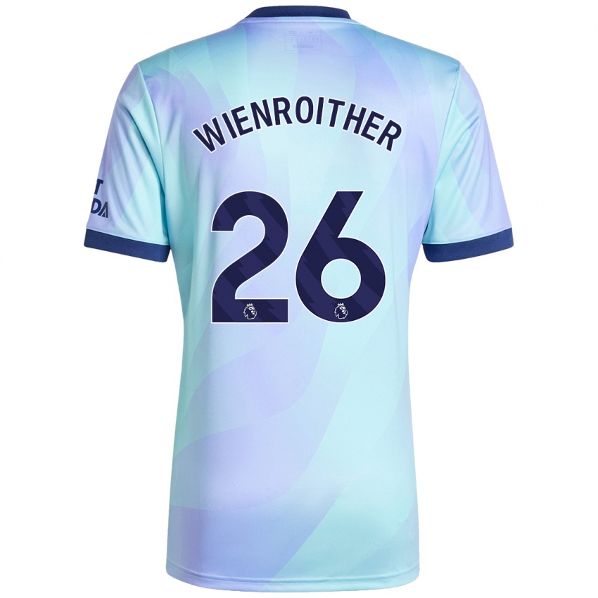 Kinder Laura Wienroither #26 Aquamarin Ausweichtrikot Trikot 2024/25 T-Shirt Österreich