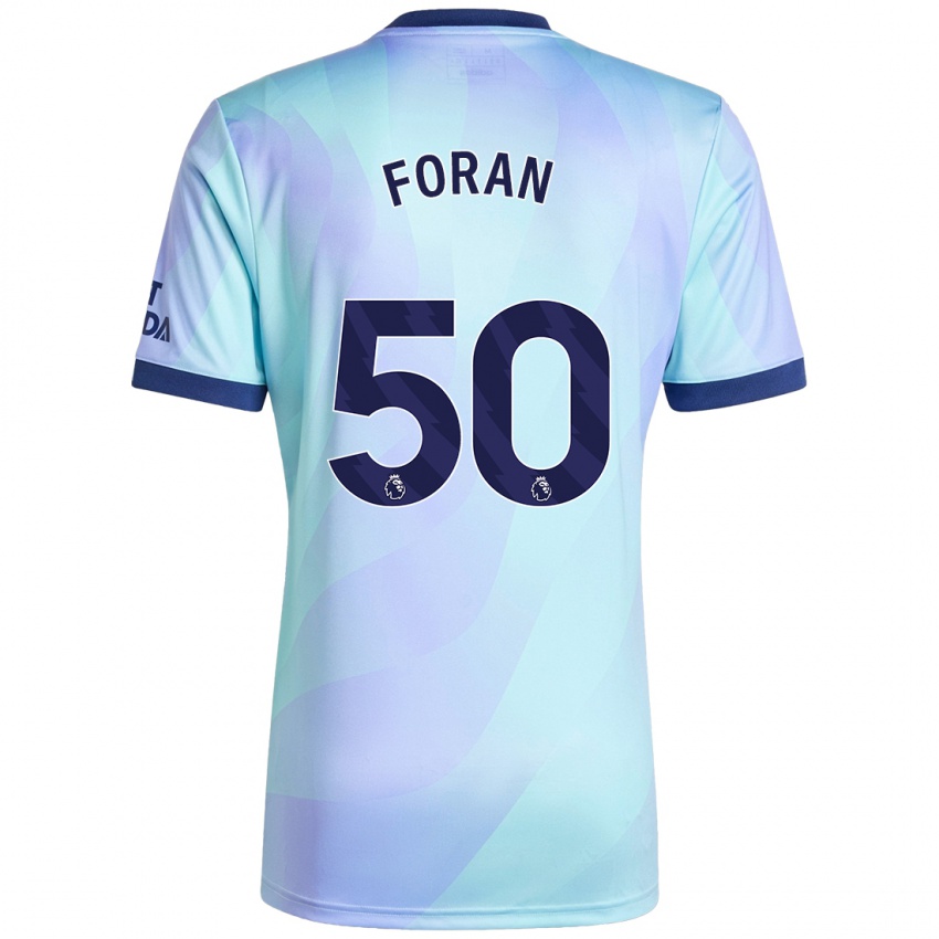 Kinder Taylor Foran #50 Aquamarin Ausweichtrikot Trikot 2024/25 T-Shirt Österreich