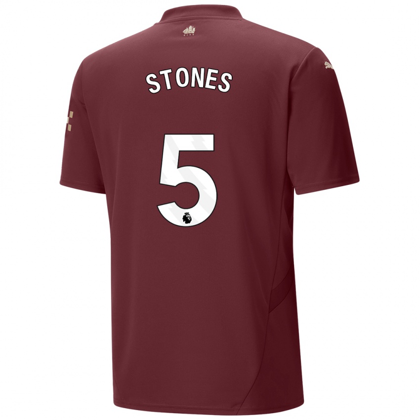 Kinder John Stones #5 Kastanienbraun Ausweichtrikot Trikot 2024/25 T-Shirt Österreich