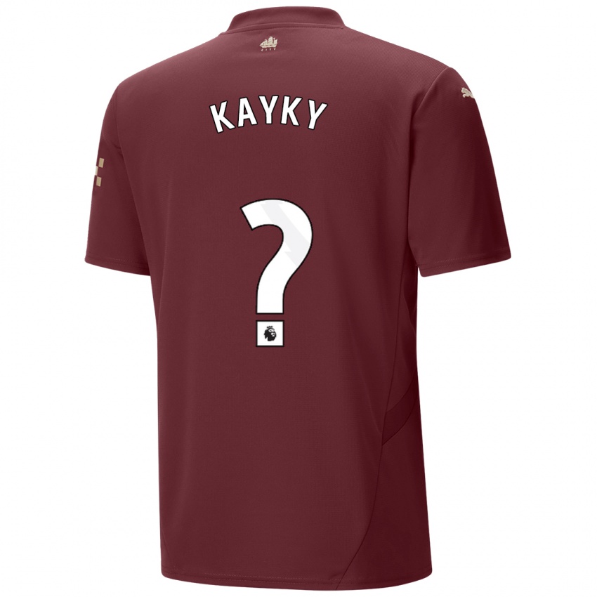 Kinder Kayky #0 Kastanienbraun Ausweichtrikot Trikot 2024/25 T-Shirt Österreich