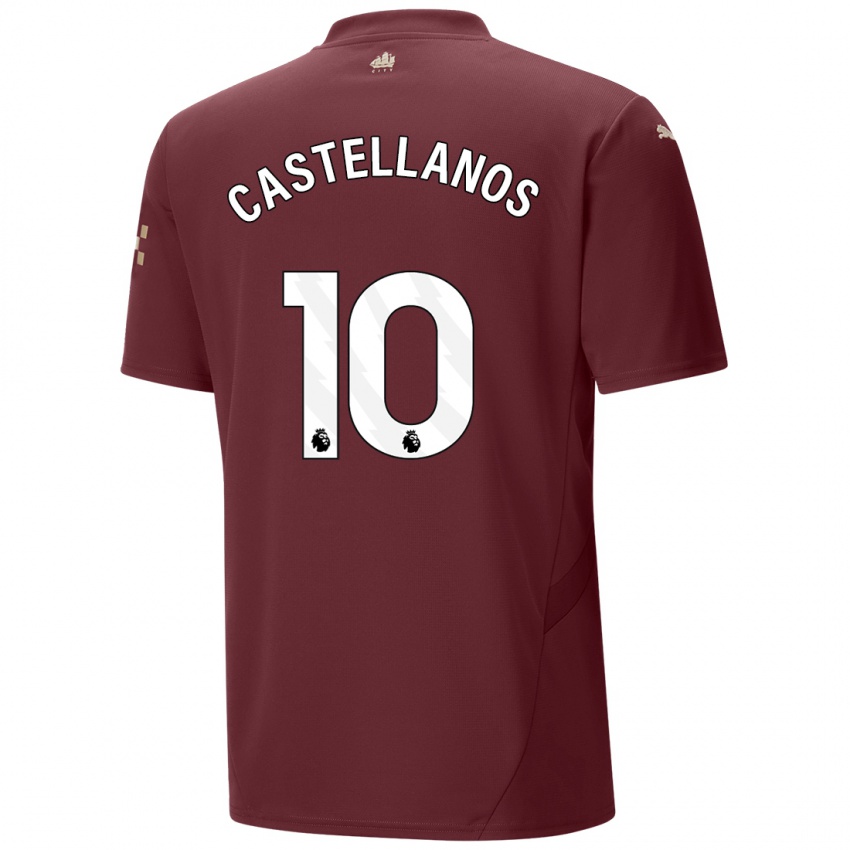 Kinder Deyna Castellanos #10 Kastanienbraun Ausweichtrikot Trikot 2024/25 T-Shirt Österreich