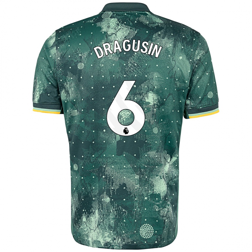 Kinder Radu Drăgușin #6 Mintgrün Ausweichtrikot Trikot 2024/25 T-Shirt Österreich