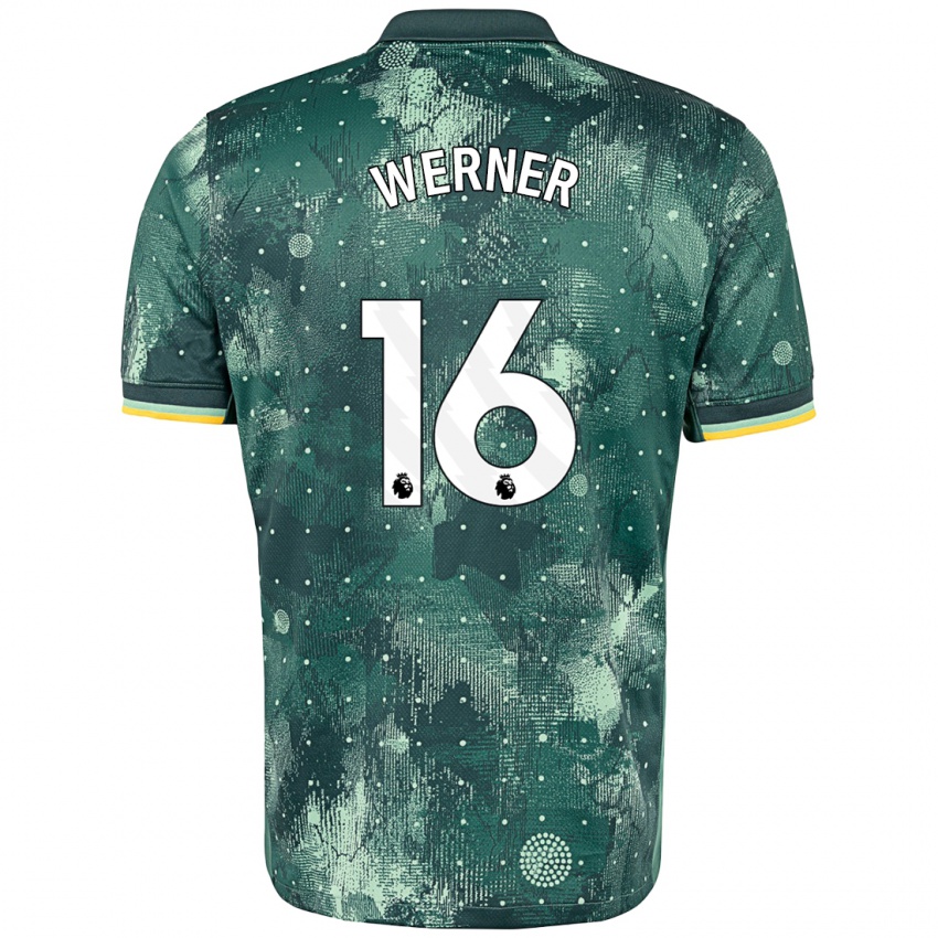 Kinder Timo Werner #16 Mintgrün Ausweichtrikot Trikot 2024/25 T-Shirt Österreich