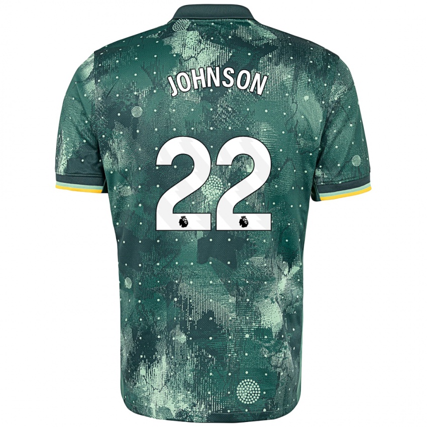 Kinder Brennan Johnson #22 Mintgrün Ausweichtrikot Trikot 2024/25 T-Shirt Österreich