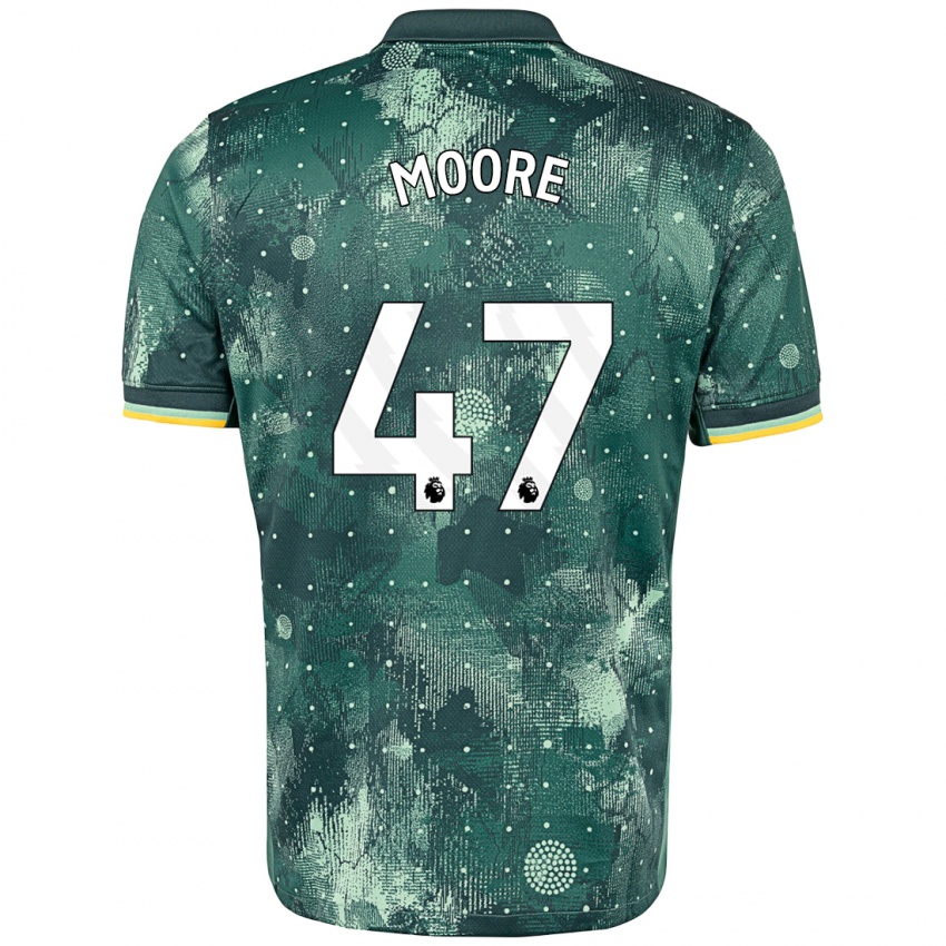 Kinder Mikey Moore #47 Mintgrün Ausweichtrikot Trikot 2024/25 T-Shirt Österreich