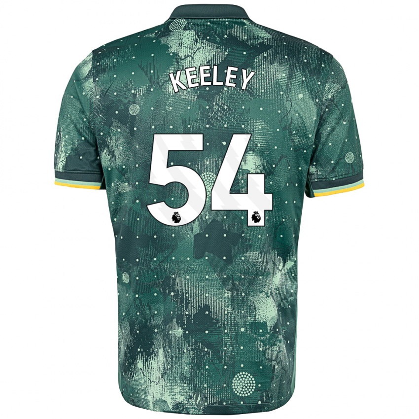 Kinder Josh Keeley #54 Mintgrün Ausweichtrikot Trikot 2024/25 T-Shirt Österreich