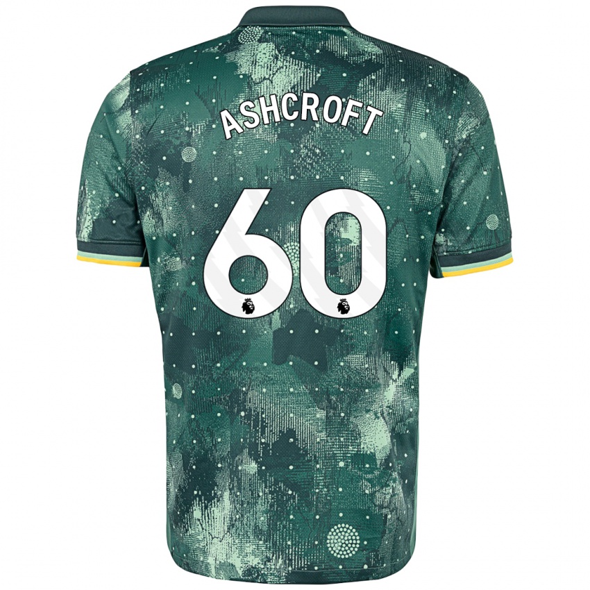 Kinder Tyrell Ashcroft #60 Mintgrün Ausweichtrikot Trikot 2024/25 T-Shirt Österreich