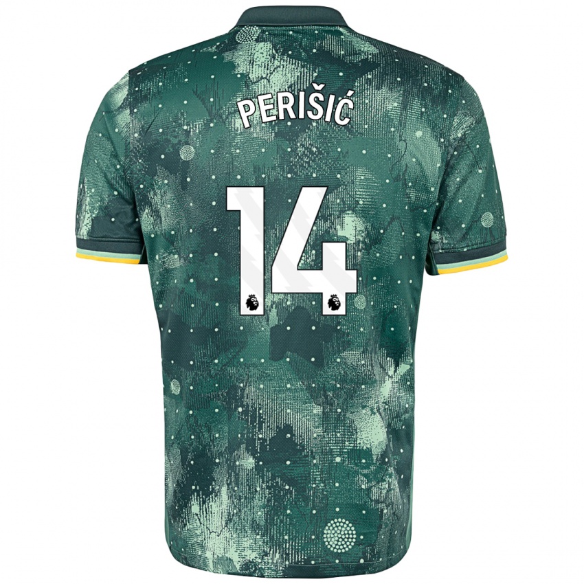 Kinder Ivan Perisic #14 Mintgrün Ausweichtrikot Trikot 2024/25 T-Shirt Österreich