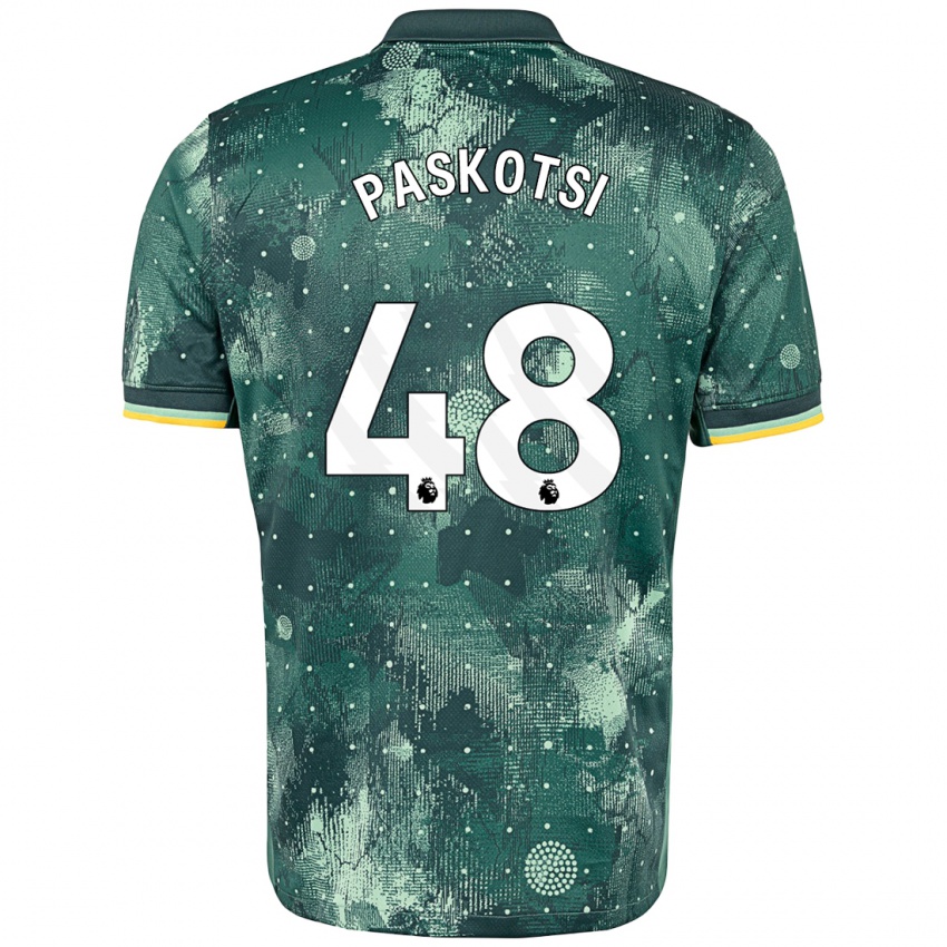 Kinder Maksim Paskotsi #48 Mintgrün Ausweichtrikot Trikot 2024/25 T-Shirt Österreich