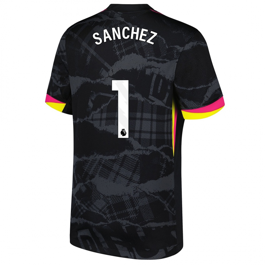 Kinder Robert Sánchez #1 Schwarz Rosa Ausweichtrikot Trikot 2024/25 T-Shirt Österreich