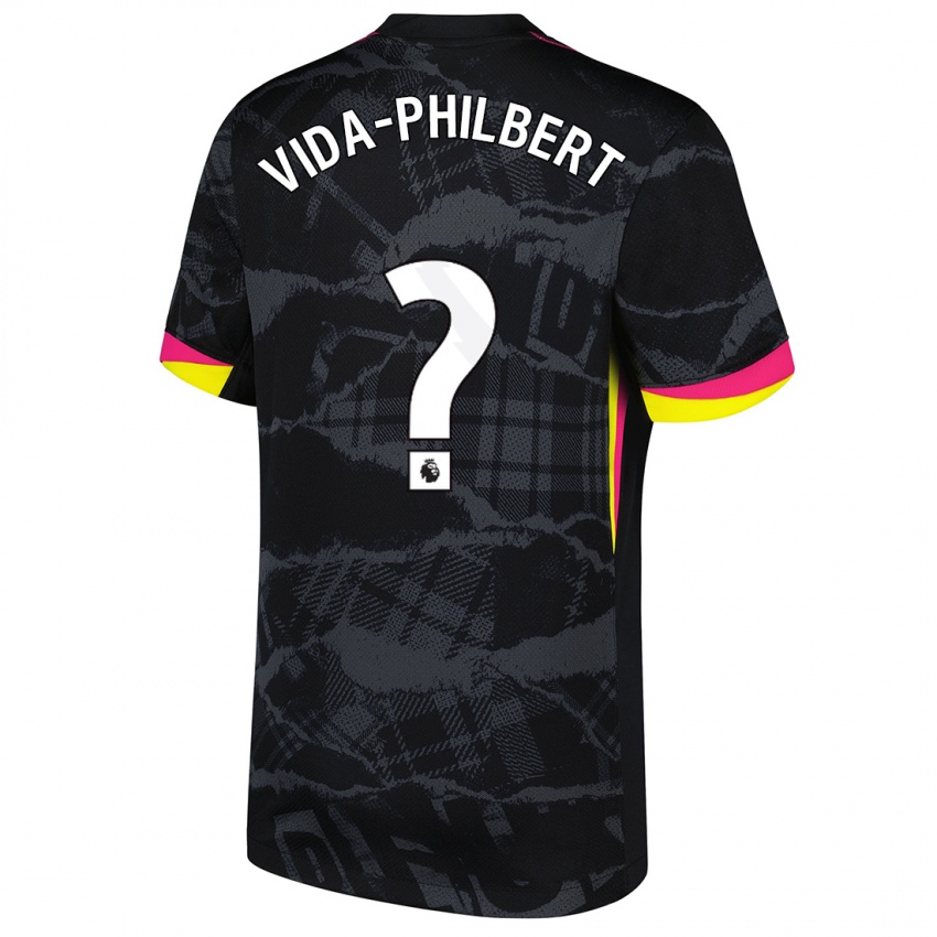 Kinder Joel Vida-Philbert #0 Schwarz Rosa Ausweichtrikot Trikot 2024/25 T-Shirt Österreich