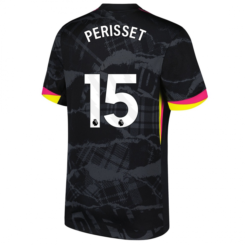 Kinder Ève Périsset #15 Schwarz Rosa Ausweichtrikot Trikot 2024/25 T-Shirt Österreich