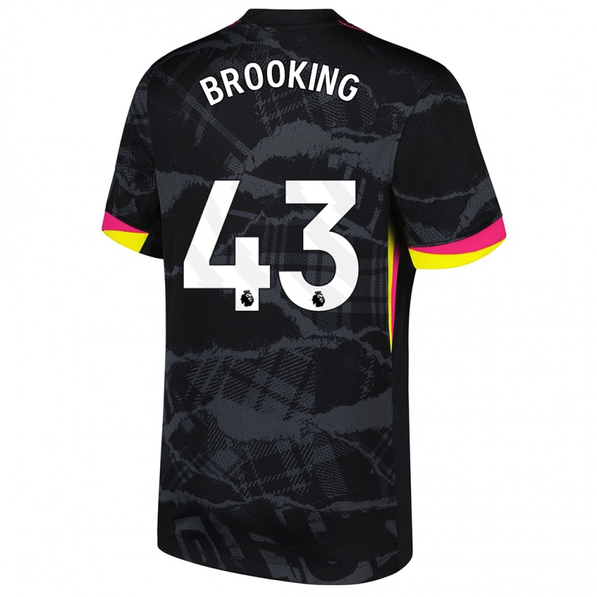 Kinder Josh Brooking #43 Schwarz Rosa Ausweichtrikot Trikot 2024/25 T-Shirt Österreich