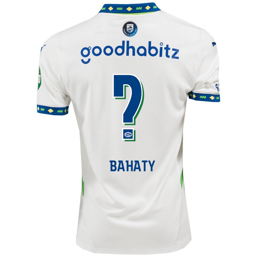 Kinder Manuel Bahaty #0 Weiß Dunkelblau Ausweichtrikot Trikot 2024/25 T-Shirt Österreich