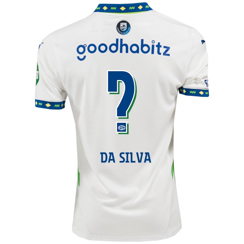 Kinder Aston Da Silva #0 Weiß Dunkelblau Ausweichtrikot Trikot 2024/25 T-Shirt Österreich