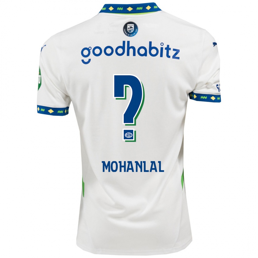 Kinder Pawan Mohanlal #0 Weiß Dunkelblau Ausweichtrikot Trikot 2024/25 T-Shirt Österreich