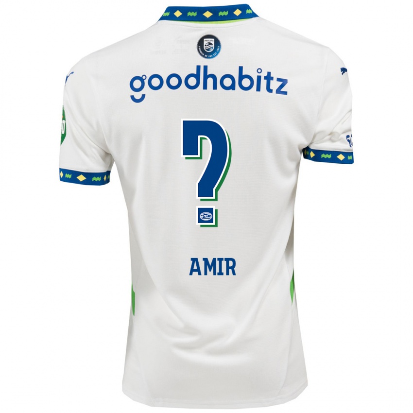 Kinder Amir Al-Anany #0 Weiß Dunkelblau Ausweichtrikot Trikot 2024/25 T-Shirt Österreich