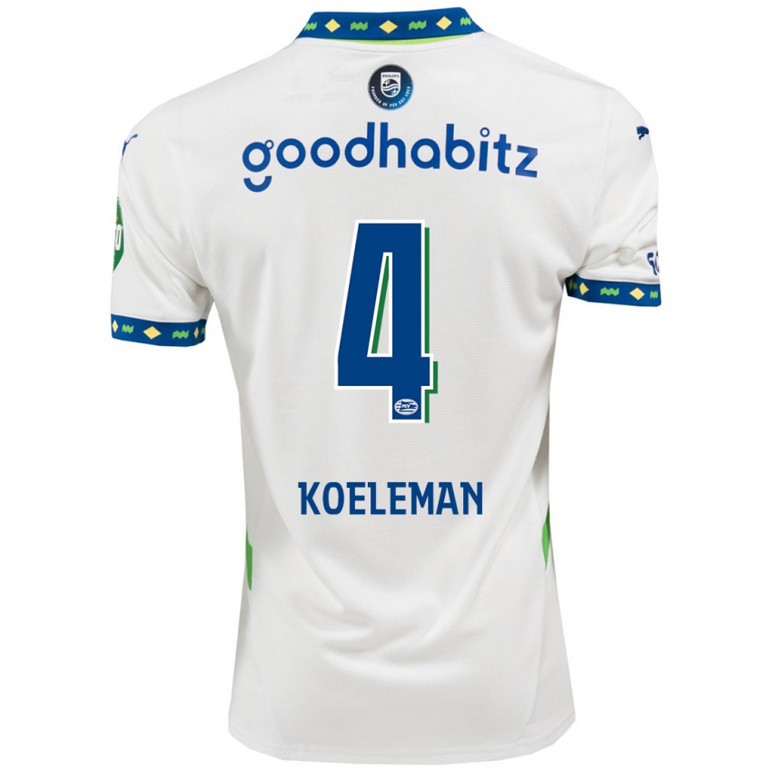 Kinder Senna Koeleman #4 Weiß Dunkelblau Ausweichtrikot Trikot 2024/25 T-Shirt Österreich