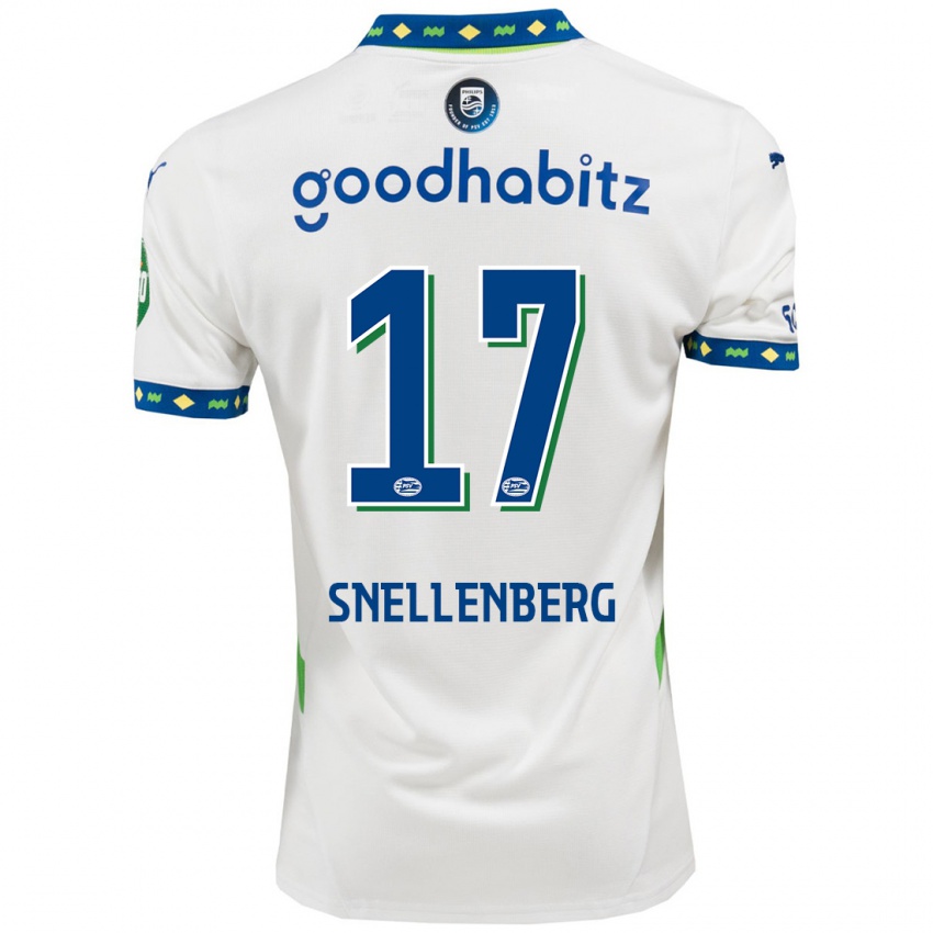 Kinder Maxime Snellenberg #17 Weiß Dunkelblau Ausweichtrikot Trikot 2024/25 T-Shirt Österreich