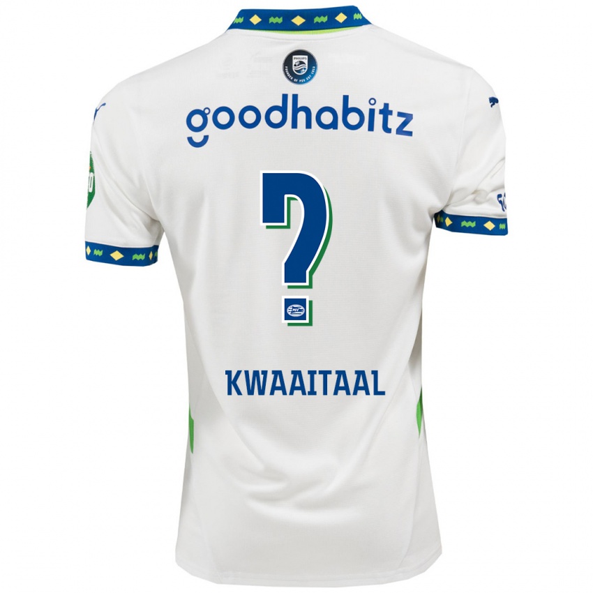 Kinder Julian Kwaaitaal #0 Weiß Dunkelblau Ausweichtrikot Trikot 2024/25 T-Shirt Österreich