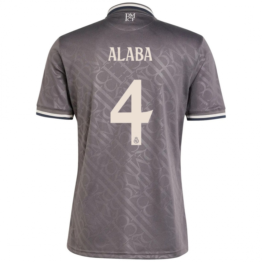 Kinder David Alaba #4 Anthrazit Ausweichtrikot Trikot 2024/25 T-Shirt Österreich