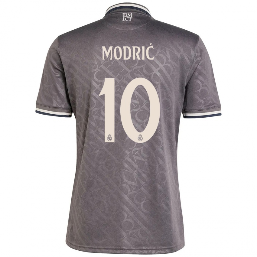 Kinder Luka Modric #10 Anthrazit Ausweichtrikot Trikot 2024/25 T-Shirt Österreich