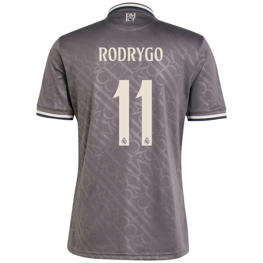 Kinder Rodrygo #11 Anthrazit Ausweichtrikot Trikot 2024/25 T-Shirt Österreich