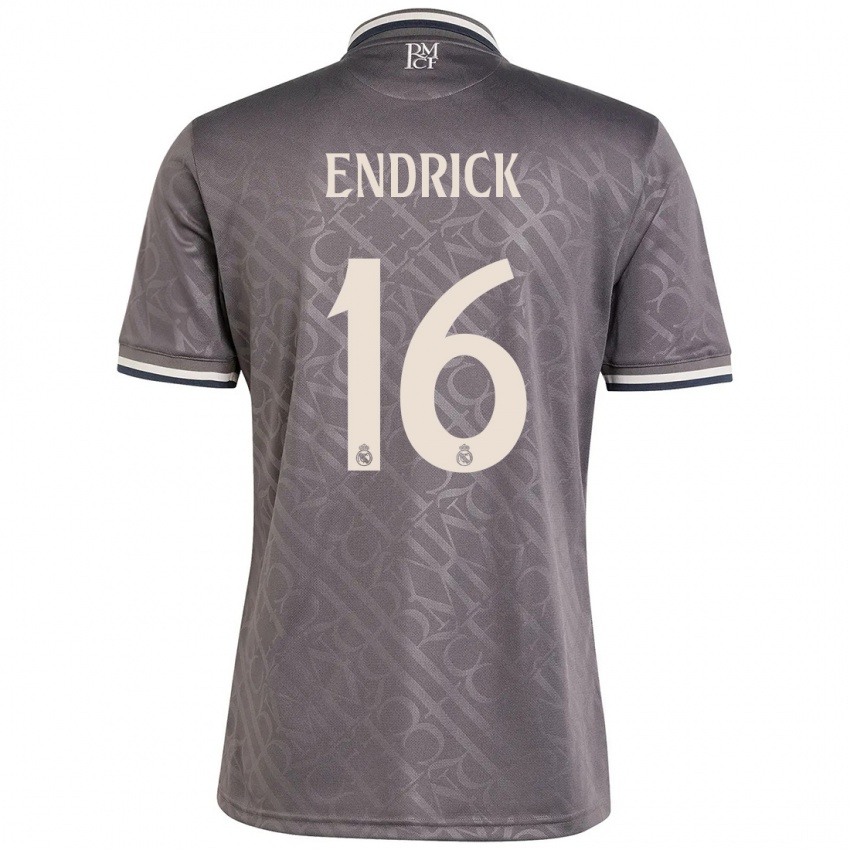 Kinder Endrick #16 Anthrazit Ausweichtrikot Trikot 2024/25 T-Shirt Österreich