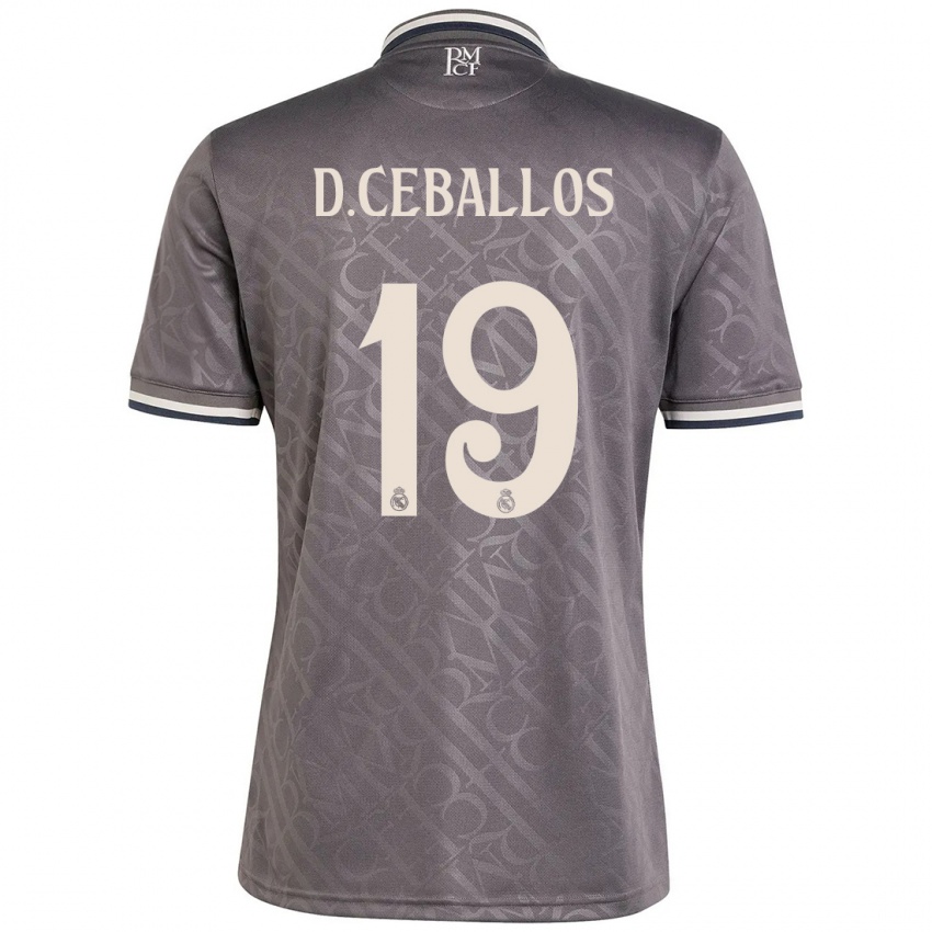 Kinder Dani Ceballos #19 Anthrazit Ausweichtrikot Trikot 2024/25 T-Shirt Österreich