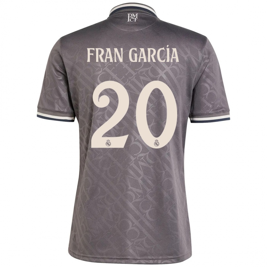 Kinder Fran García #20 Anthrazit Ausweichtrikot Trikot 2024/25 T-Shirt Österreich