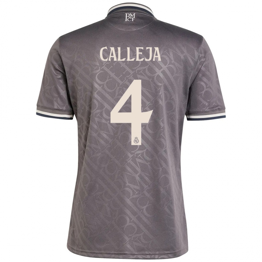 Kinder Jaime Calleja #4 Anthrazit Ausweichtrikot Trikot 2024/25 T-Shirt Österreich