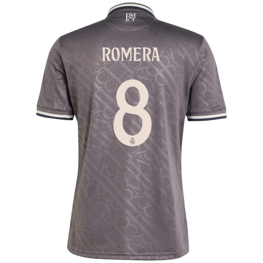 Kinder Miguel Romera #8 Anthrazit Ausweichtrikot Trikot 2024/25 T-Shirt Österreich