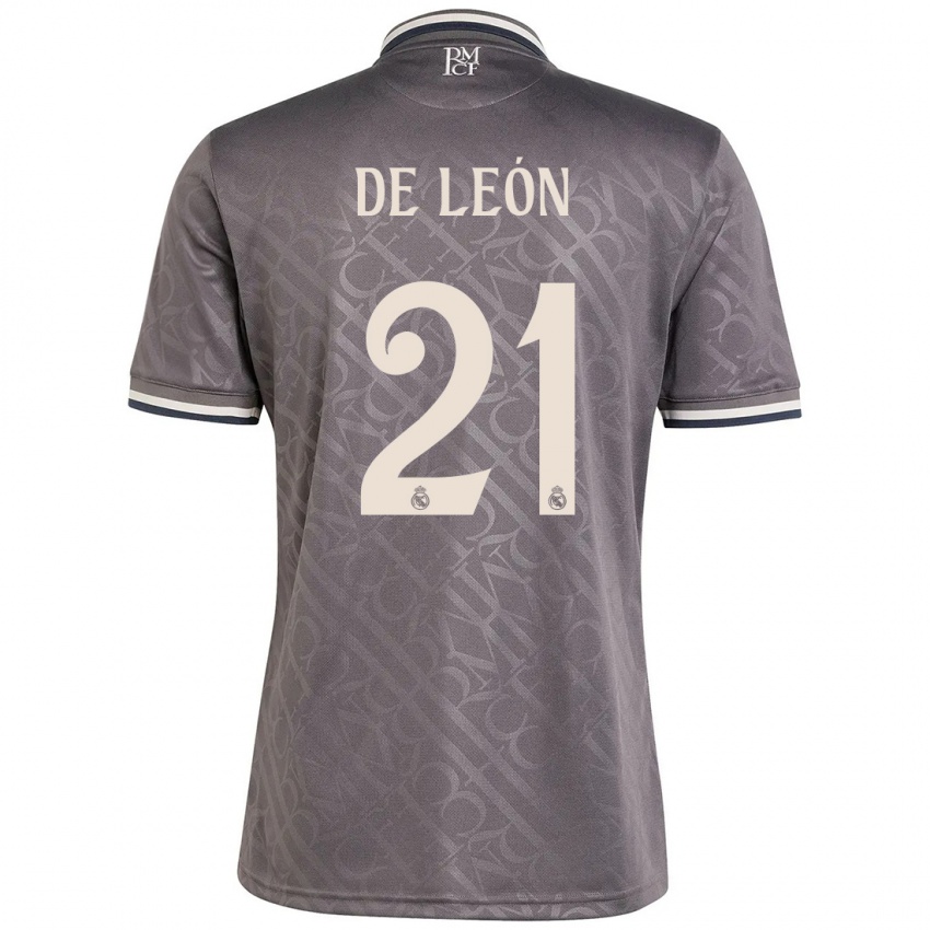 Kinder Jeremy De León #21 Anthrazit Ausweichtrikot Trikot 2024/25 T-Shirt Österreich