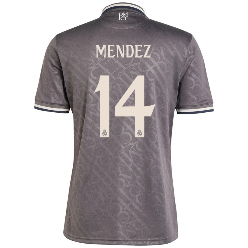 Kinder María Méndez #14 Anthrazit Ausweichtrikot Trikot 2024/25 T-Shirt Österreich