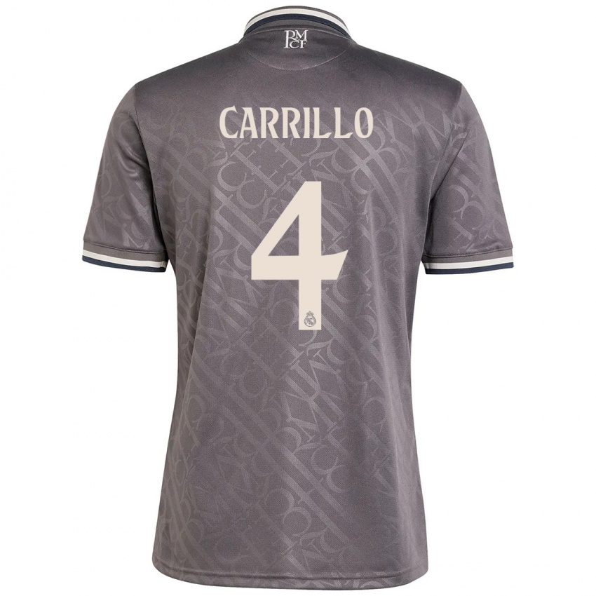 Kinder Alvaro Carrillo #4 Anthrazit Ausweichtrikot Trikot 2024/25 T-Shirt Österreich