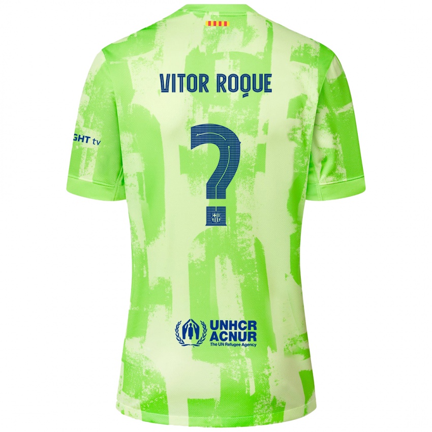 Kinder Vitor Roque #8 Limettengrün Ausweichtrikot Trikot 2024/25 T-Shirt Österreich