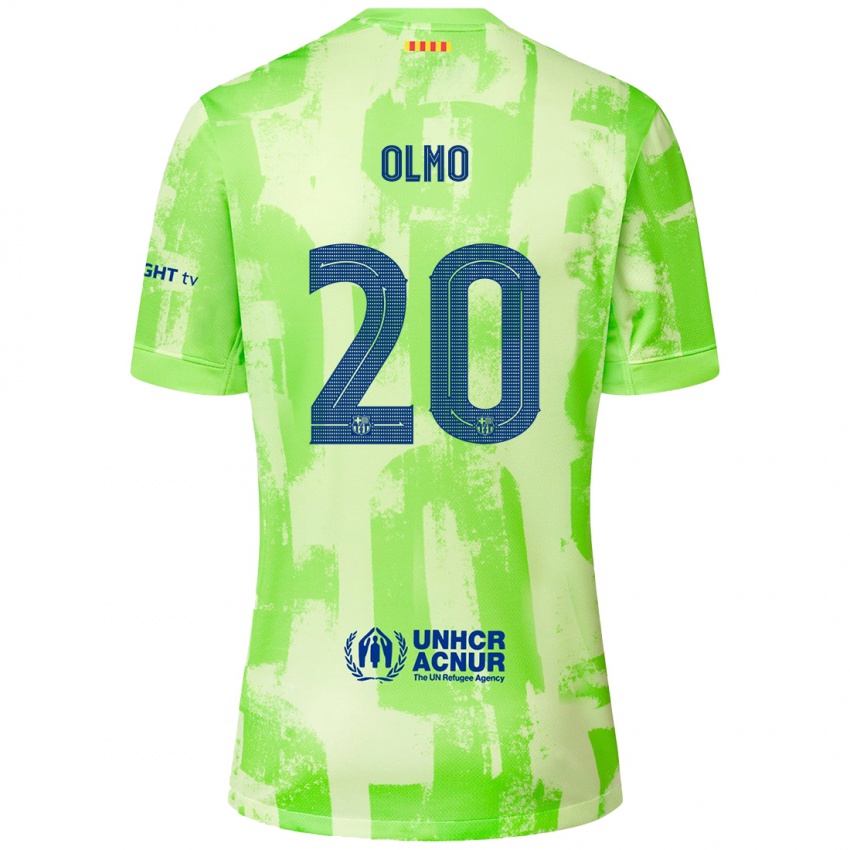 Kinder Dani Olmo #20 Limettengrün Ausweichtrikot Trikot 2024/25 T-Shirt Österreich