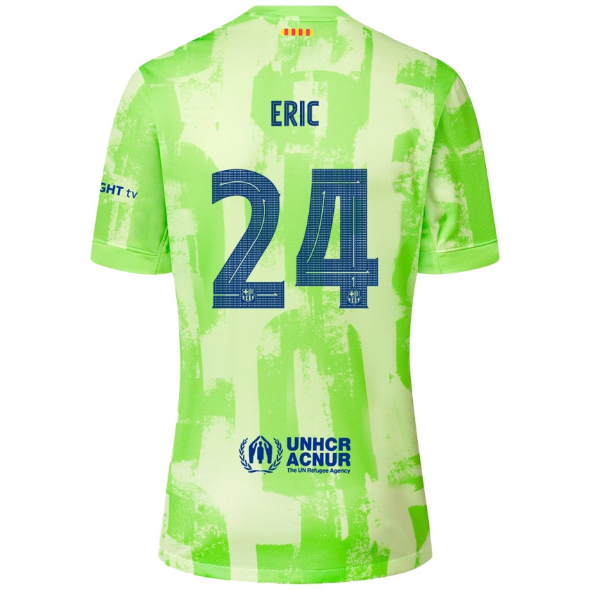 Kinder Eric Garcia #24 Limettengrün Ausweichtrikot Trikot 2024/25 T-Shirt Österreich