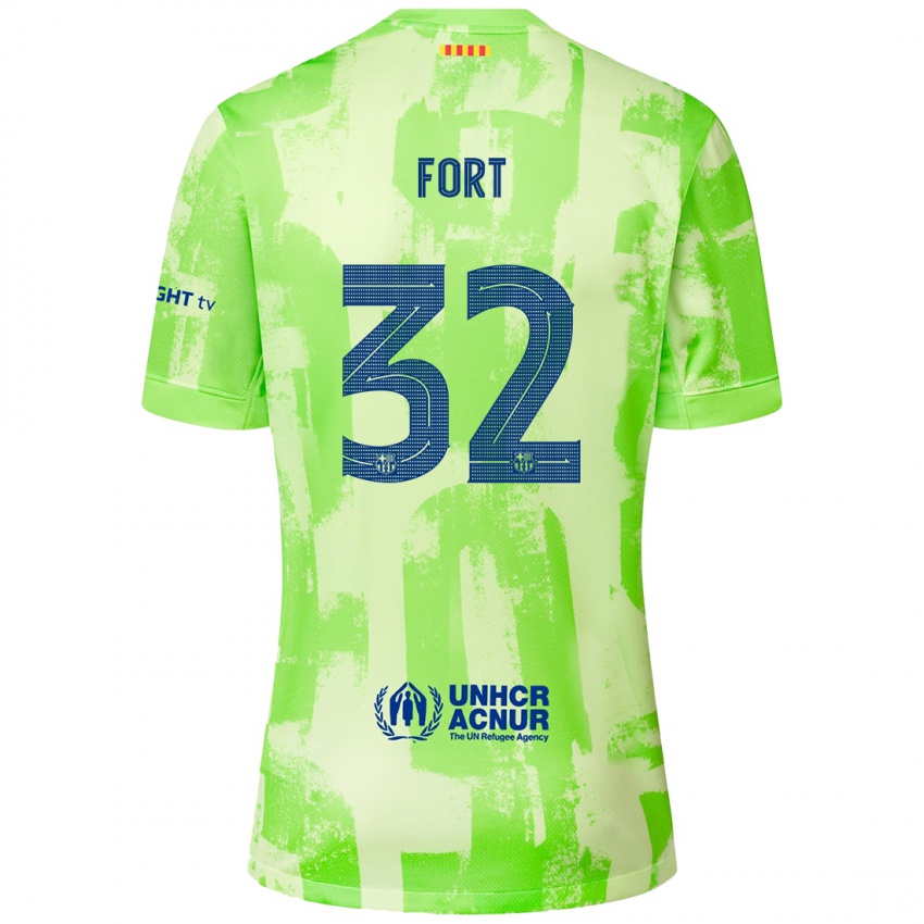 Kinder Héctor Fort #32 Limettengrün Ausweichtrikot Trikot 2024/25 T-Shirt Österreich