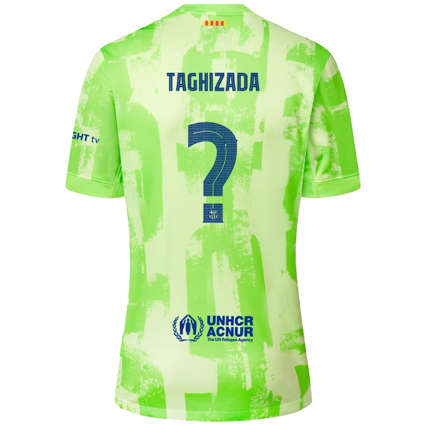 Kinder Eldar Taghizada #0 Limettengrün Ausweichtrikot Trikot 2024/25 T-Shirt Österreich