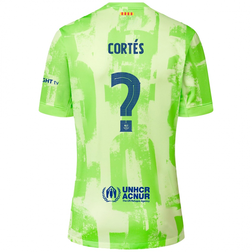 Kinder Álvaro Cortés #0 Limettengrün Ausweichtrikot Trikot 2024/25 T-Shirt Österreich