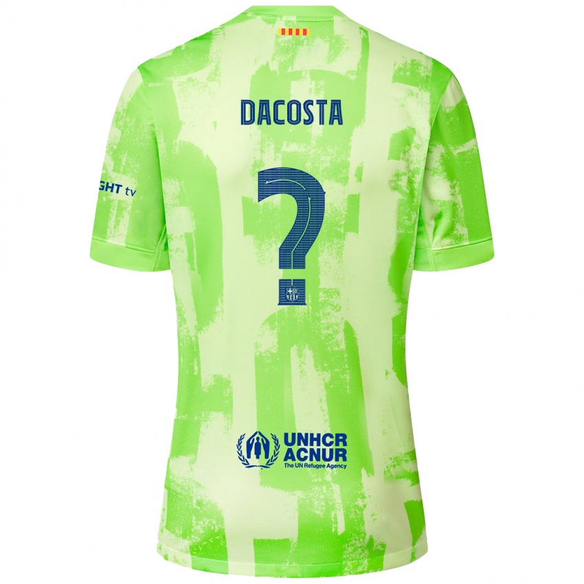 Kinder Raúl Dacosta #0 Limettengrün Ausweichtrikot Trikot 2024/25 T-Shirt Österreich