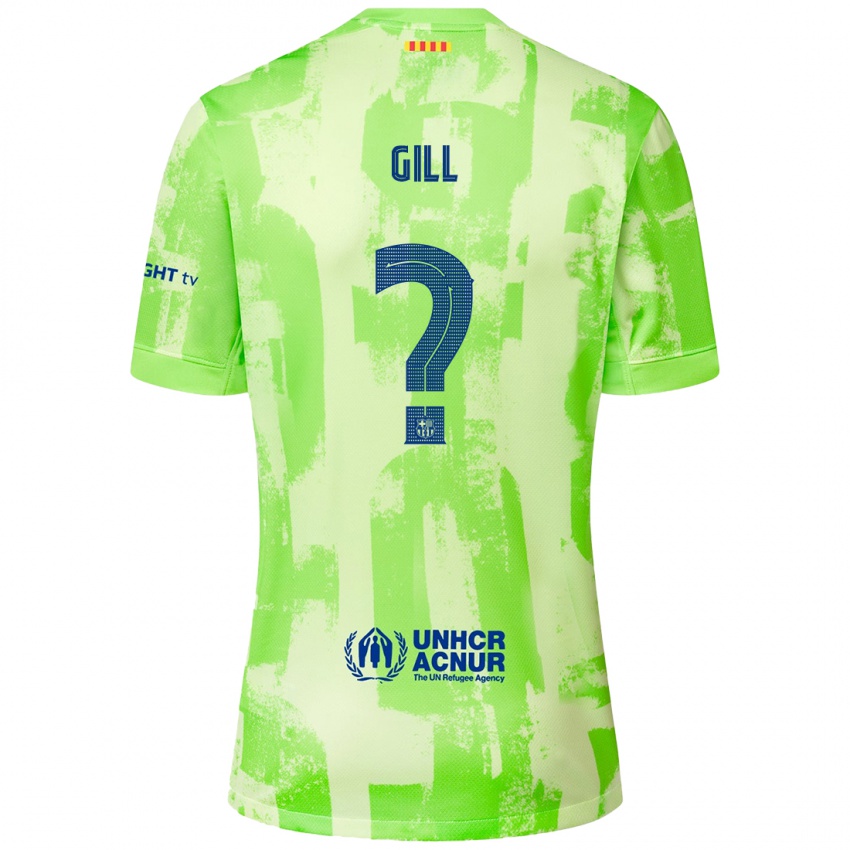 Kinder Adrian Gill #0 Limettengrün Ausweichtrikot Trikot 2024/25 T-Shirt Österreich